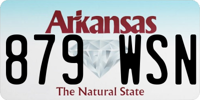 AR license plate 879WSN