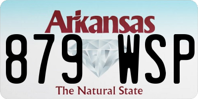 AR license plate 879WSP
