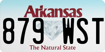 AR license plate 879WST