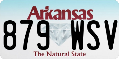AR license plate 879WSV