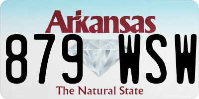AR license plate 879WSW