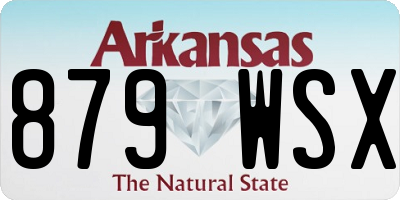AR license plate 879WSX