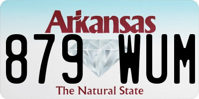 AR license plate 879WUM