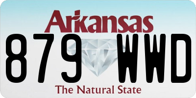 AR license plate 879WWD