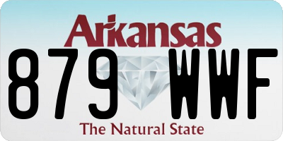 AR license plate 879WWF