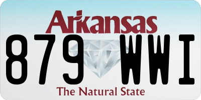 AR license plate 879WWI