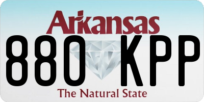 AR license plate 880KPP