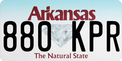 AR license plate 880KPR