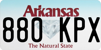 AR license plate 880KPX