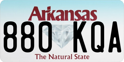 AR license plate 880KQA