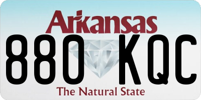 AR license plate 880KQC
