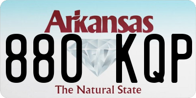 AR license plate 880KQP
