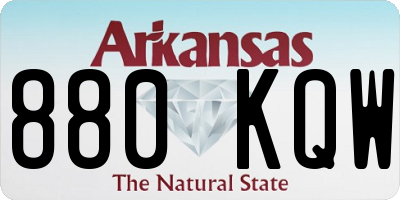 AR license plate 880KQW