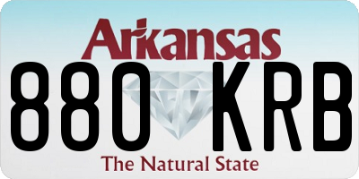 AR license plate 880KRB