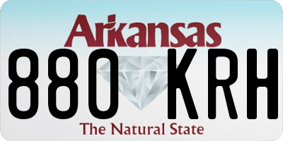 AR license plate 880KRH