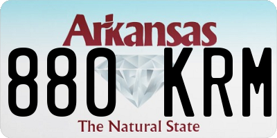 AR license plate 880KRM