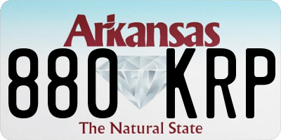 AR license plate 880KRP