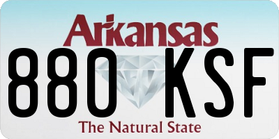 AR license plate 880KSF