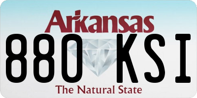 AR license plate 880KSI