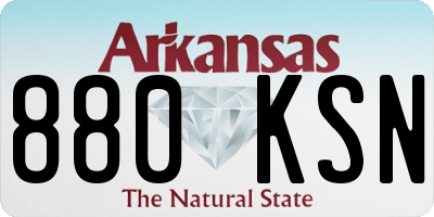 AR license plate 880KSN