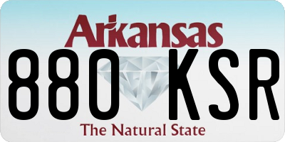 AR license plate 880KSR
