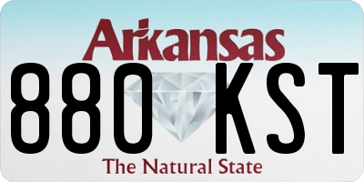 AR license plate 880KST