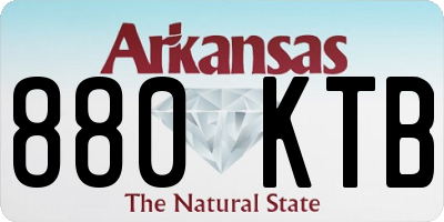 AR license plate 880KTB