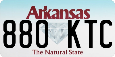 AR license plate 880KTC