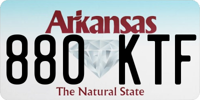 AR license plate 880KTF