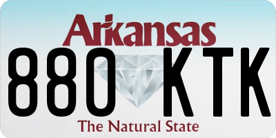 AR license plate 880KTK