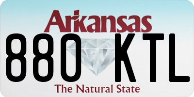 AR license plate 880KTL
