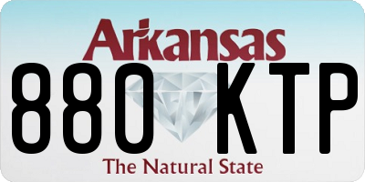 AR license plate 880KTP