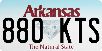 AR license plate 880KTS