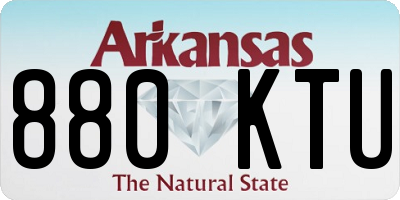 AR license plate 880KTU