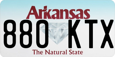 AR license plate 880KTX