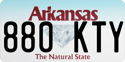 AR license plate 880KTY