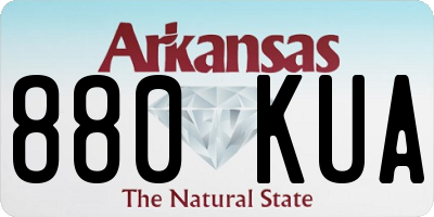 AR license plate 880KUA
