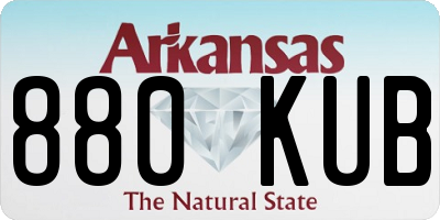 AR license plate 880KUB