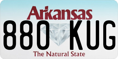 AR license plate 880KUG