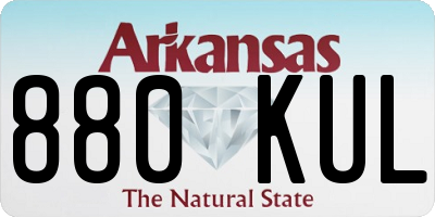 AR license plate 880KUL