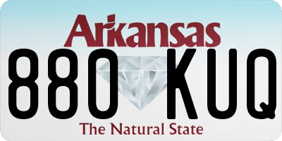AR license plate 880KUQ
