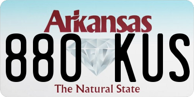 AR license plate 880KUS