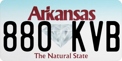 AR license plate 880KVB
