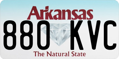 AR license plate 880KVC