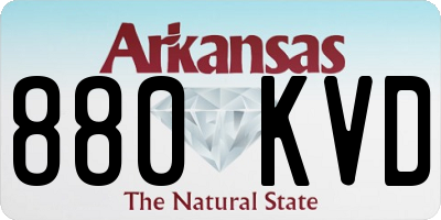 AR license plate 880KVD