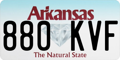AR license plate 880KVF