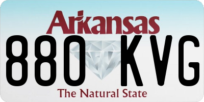 AR license plate 880KVG