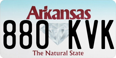 AR license plate 880KVK