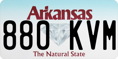AR license plate 880KVM