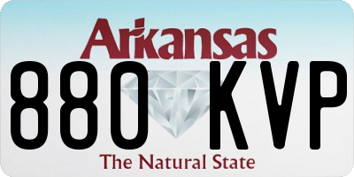 AR license plate 880KVP